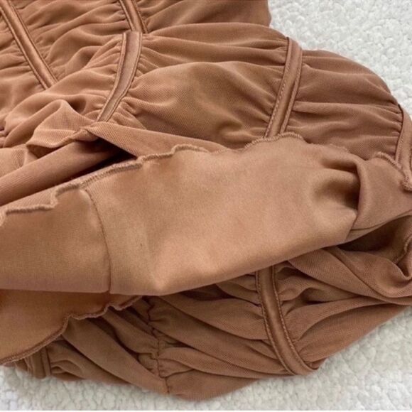 Zara Ruched Stretchy Bodycon Mini Rose Pink
Dress(Size Large) - Picture 10 of 11